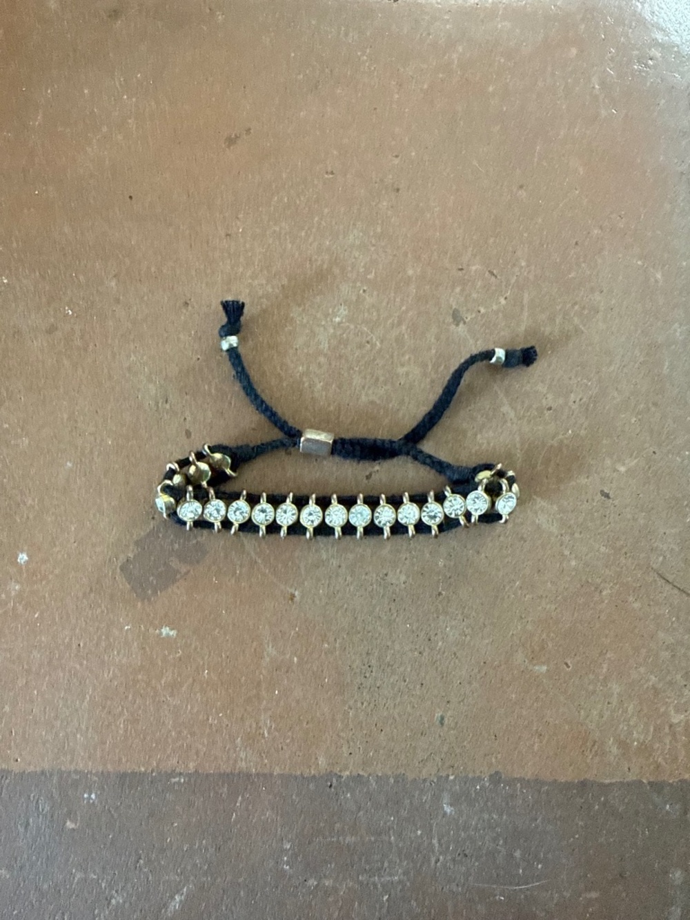 Vintage Y2K Juicy Couture Crystal Cord Bracelet